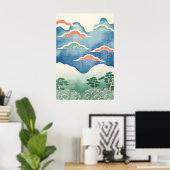 Traditionele Japanse Landschapskunst Kunstprint Uk Poster (Thuiskantoor)