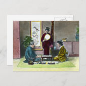  Traditionele Japanse Mahjong 麻 雀 Briefkaart (Voorkant / Achterkant)