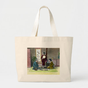  Traditionele Japanse Mahjong 麻 雀 Grote Tote Bag