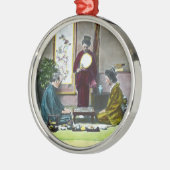  Traditionele Japanse Mahjong 麻 雀 Metalen Ornament (Links)