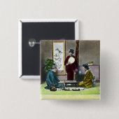  Traditionele Japanse Mahjong 麻 雀 Vierkante Button 5,1 Cm (Voorkant /achterkant)