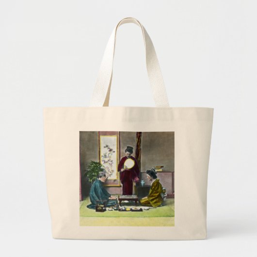  traditionele Japanse MahJong Grote Tote Bag (Voorkant)