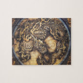 Traditionele Japanse Oriental Dragon - 日 本 - 鳴 龍 Legpuzzel (Horizontaal)