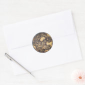 Traditionele Japanse Oriental Dragon - 日 本 - 鳴 龍 Ronde Sticker (Envelop)