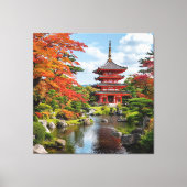 Traditionele Japanse pagode Canvas Afdruk (Voorkant)