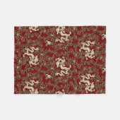  traditionele Japanse papierafdrukken Fleece Deken (Voorkant (Horizontaal))