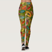  traditionele Japanse papierafdrukken Leggings (Achterkant)