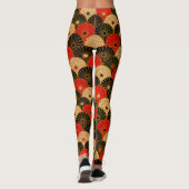  traditionele Japanse papierafdrukken Leggings (Achterkant)