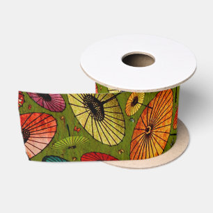  traditionele Japanse papierafdrukken Satijnen Lint