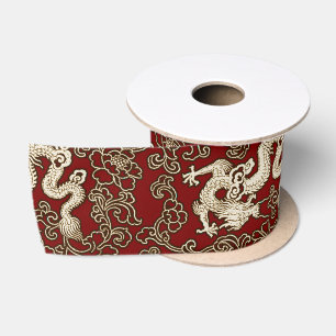 traditionele Japanse papierafdrukken Satijnen Lint