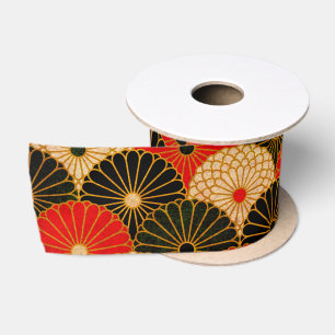 traditionele Japanse papierafdrukken Satijnen Lint