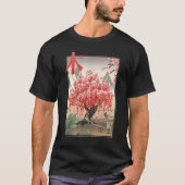 Traditionele Japanse Sakura-boom T-shirt (Voorkant)