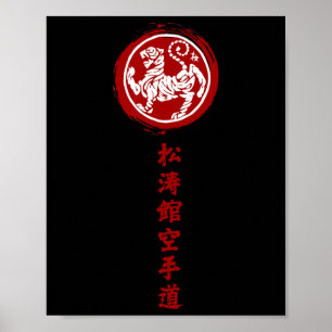Traditionele Japanse Shotokan Karate Poster