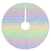 Traditionele Japanse Star Pattern Rainbow Hues Kerstboom Rok (Voorkant)