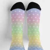 Traditionele Japanse Star Pattern Rainbow Hues Sokken (Top)