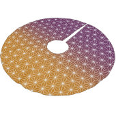 Traditionele Japanse Star Pattern Red en Paars Kerstboom Rok (Gekanteld)