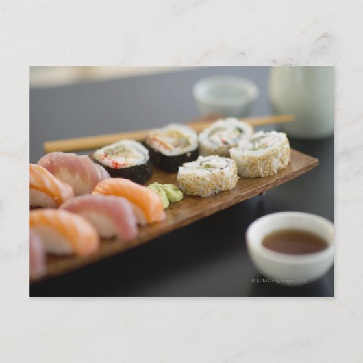 Traditionele Japanse sushi Briefkaart (Voorkant)