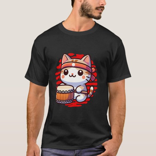 Traditionele Japanse Taiko Drum T-shirt (Voorkant)