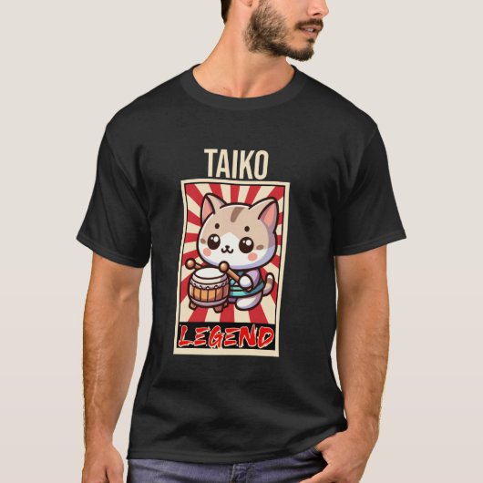 Traditionele Japanse Taiko Drum T-shirt (Voorkant)