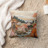 Traditionele Japanse tapijtkunst Elegant Ontwerp Kussen (Deken)