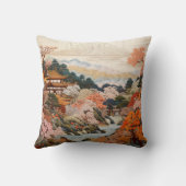 Traditionele Japanse tapijtkunst Elegant Ontwerp Kussen (Achterkant)