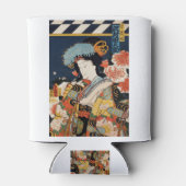 Traditionele Japanse Toyohara Kunichika noble Blikjeskoeler (Achterkant)