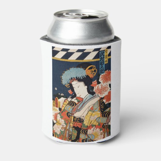 Traditionele Japanse Toyohara Kunichika noble Blikjeskoeler (Blikje Achterkant)