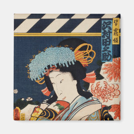 Traditionele Japanse Toyohara Kunichika noble Magneet