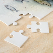 Traditionele Japanse tuin in het voorjaar Legpuzzel (Zijkant)