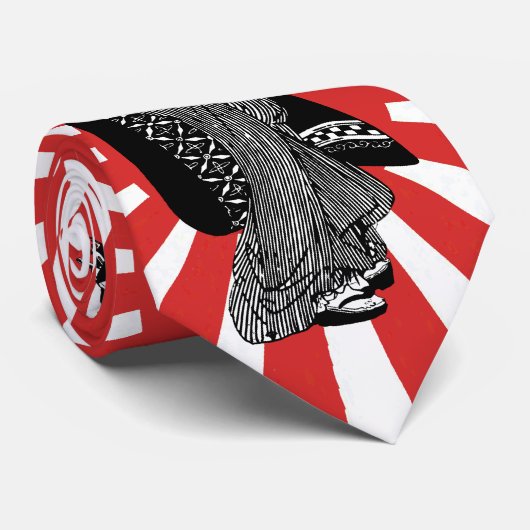 Traditionele Japanse ukiyoe Stropdas (Opgerold)