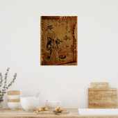 Traditionele  Japanse vrouwen portret Poster (Keuken)