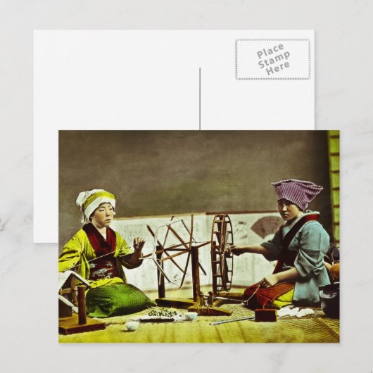 Traditionele Japanse Zijderouten Briefkaart (Voorkant / Achterkant)