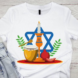 Traditionele Jom Kippoer elementen T-shirt