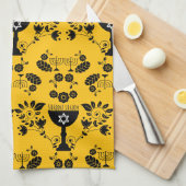 Traditionele Joodse geschenken voor Shabbat Theedoek (Quarter Fold)