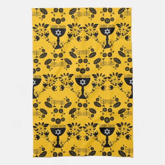 Traditionele Joodse geschenken voor Shabbat Theedoek (Verticaal)