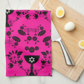 Traditionele Joodse geschenken voor Shabbat Theedoek (Quarter Fold)