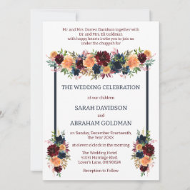 Traditionele Joodse Trouw Uitnodigingen - Goud