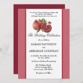 Traditionele Joodse Trouw Uitnodigingen - Goud (Voorkant / Achterkant)