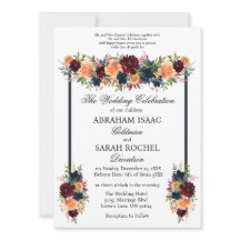 Traditionele Joodse Trouw Uitnodigingen - Goud Wij