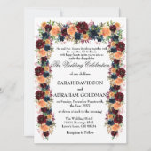 Traditionele Joodse Trouw Uitnodigingen - Gouden W (Voorkant)