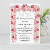 Traditionele Joodse Trouwkaarten - Chuppah Kaart (Staand voorkant)