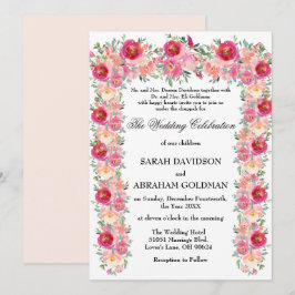 Traditionele Joodse Trouwkaarten - Chuppah Kaart