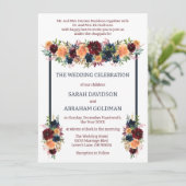 Traditionele Joodse Trouwkaarten - Goud Kaart (Staand voorkant)