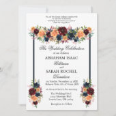 Traditionele Joodse Trouwkaarten - Goud Wijn Kaart (Voorkant)