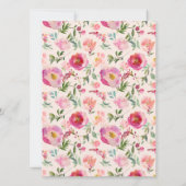 Traditionele Joodse Trouwkaarten - Roze Roos Kaart (Achterkant)