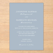 Traditionele Josephine-huwelijk Acryl Uitnodigingen (Voorkant)