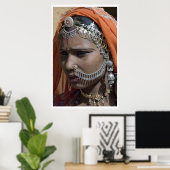 Traditionele juwelen van Rajashtan Poster (Thuiskantoor)