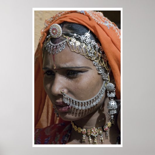 Traditionele juwelen van Rajashtan Poster (Voorkant)