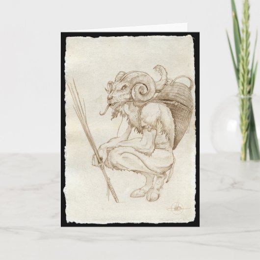Traditionele Kaart Krampus (Voorkant)