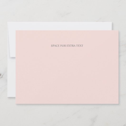 Traditionele kalligrafie Fotobruiloft Save The Date (Achterkant)